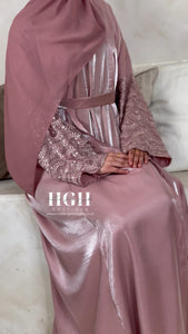Sale Rose Lace Organza Abaya