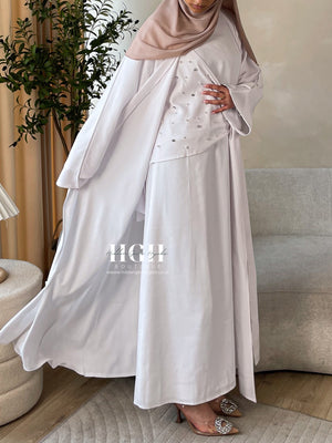 Sale | Embellished Abaya set | 3 Colours