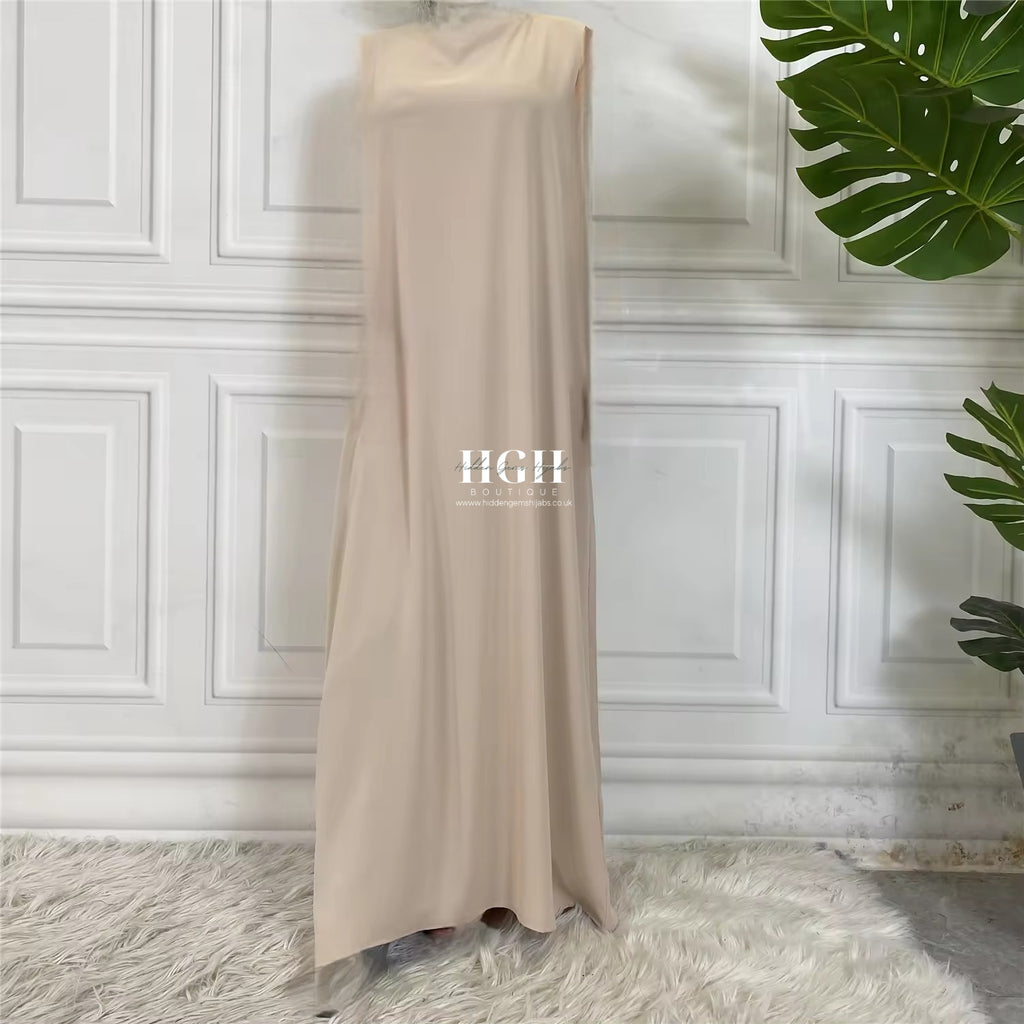 Beige Inner slip dress | Sleeveless
