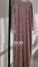 Aya Embellished Abaya | Blush