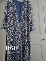 Aya Embellished Abaya | Sapphire