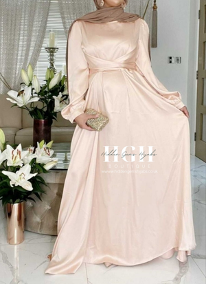 Zainab Satin Wrap Dress