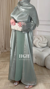 Sage Organza Abaya 