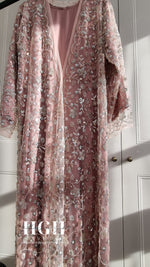 Aya Embellished Abaya | Blush