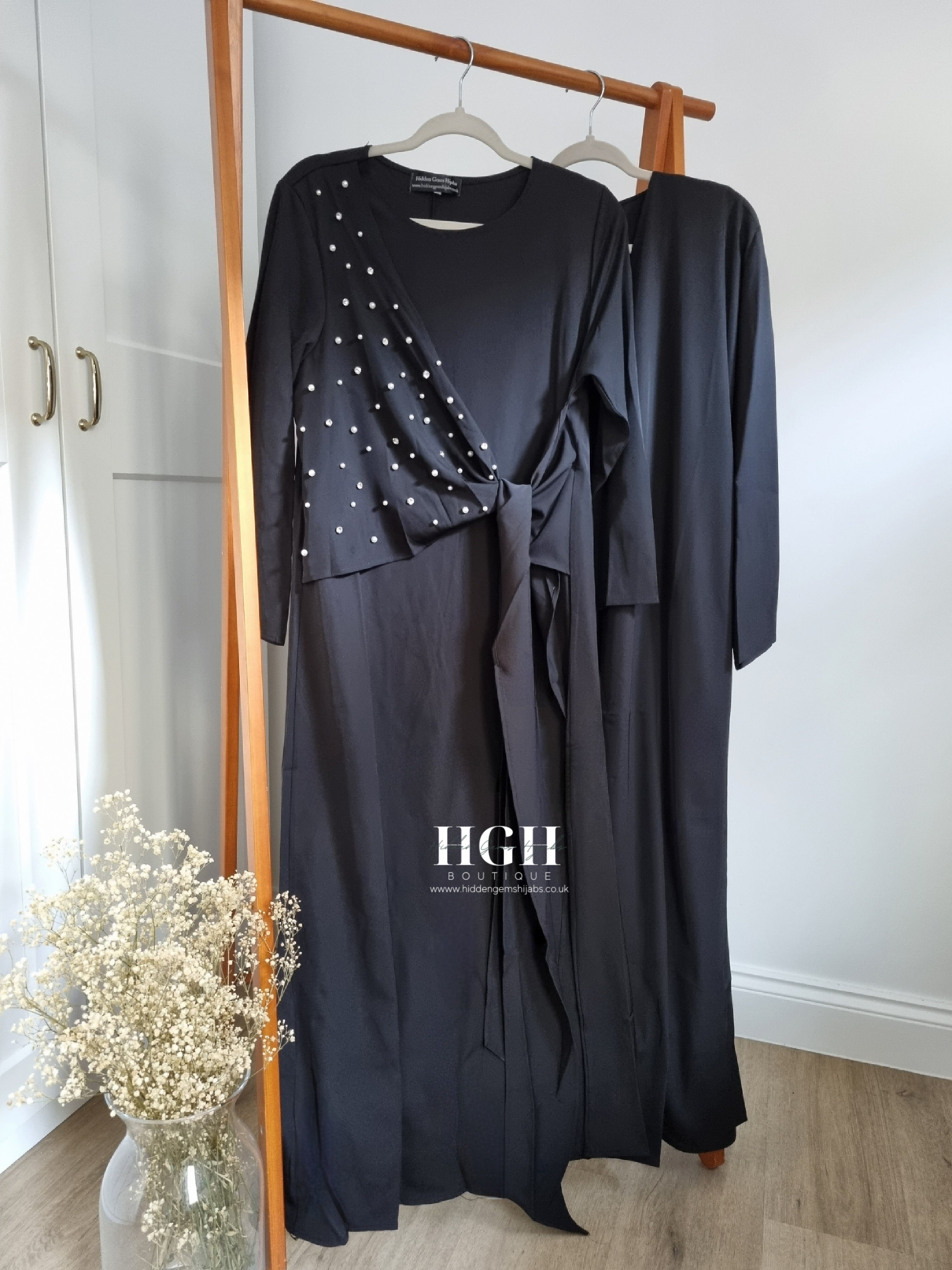 Embellished Abaya set | 3 Colours