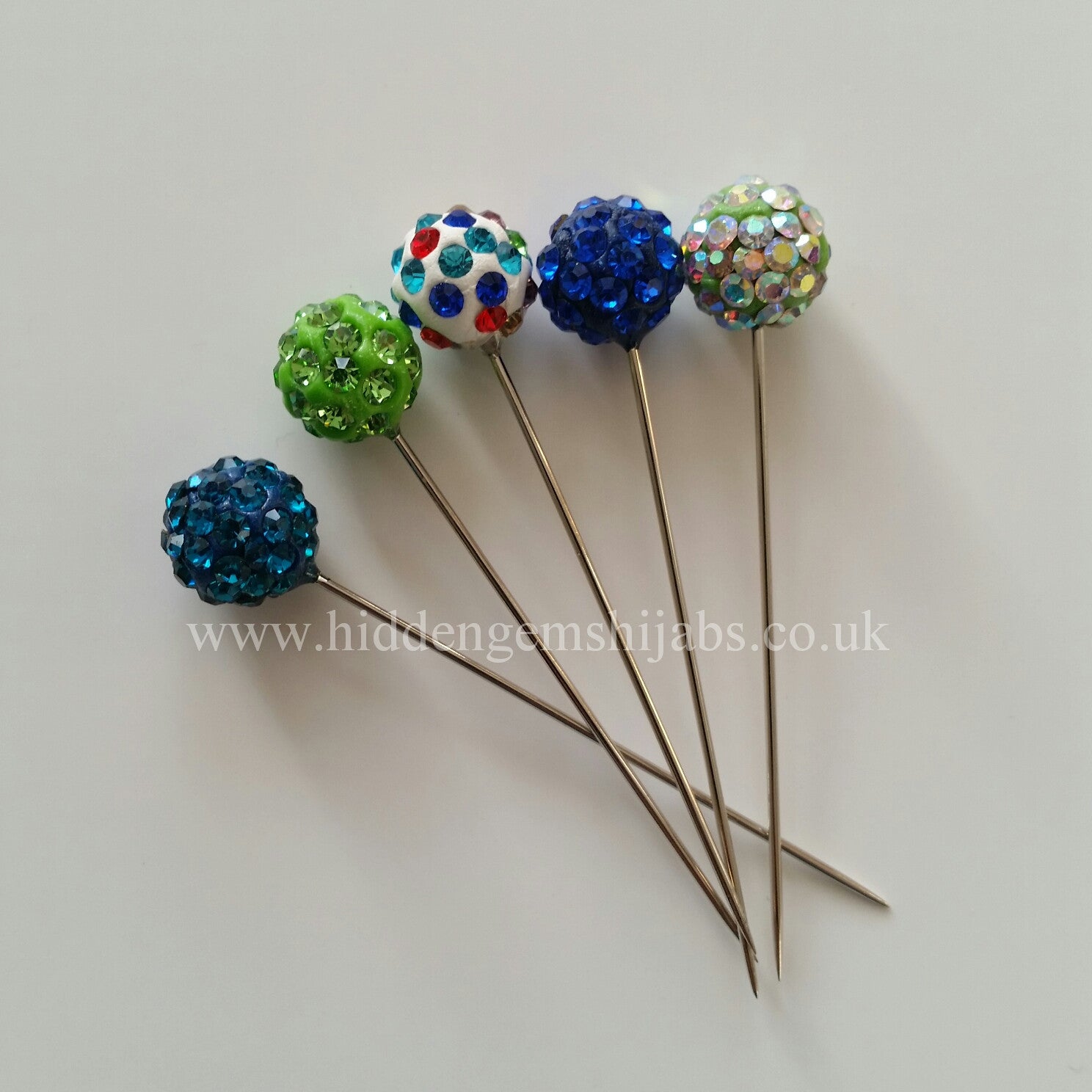 SALE Twinkle  Green & Blue Tones Hijab Pins