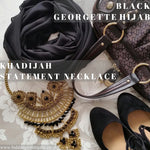 Black | Maxi Georgette Luxe Hijab