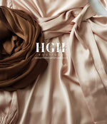 Satin Crinkle Hijab | Toffee