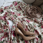 Saadhiya Vintage Frill Dress - Ivory Bouquet
