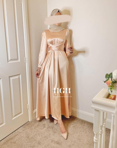 SALE | Zainab Satin Wrap Dress Hidden Gems Hijabs SALE | Zainab Satin Wrap Dress Hidden Gems Hijabs