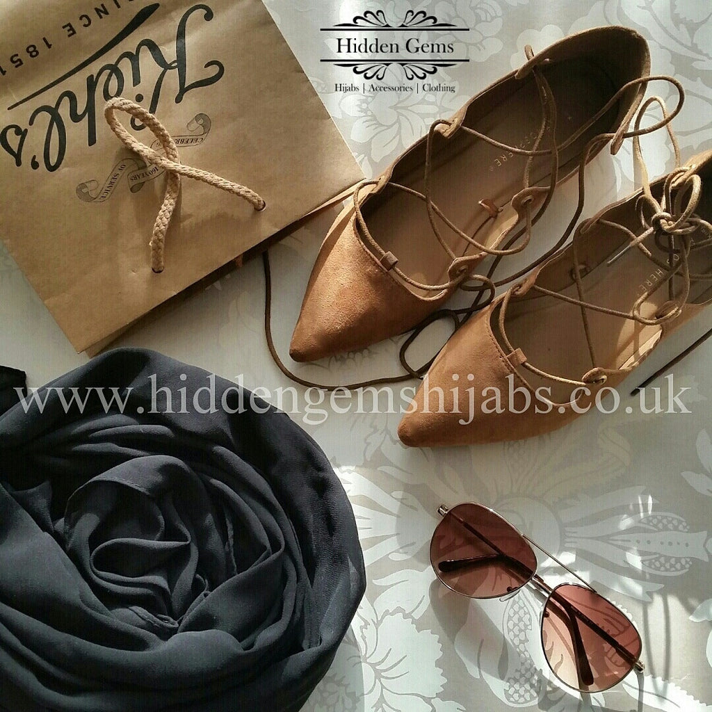 Black | Maxi Georgette Luxe Hijab