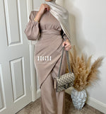 Sale | Satin wrap two piece dress | 6 Colours