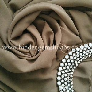 Olive Brown | Georgette Luxe Hijab