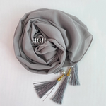 Georgette Tassle Hijabs | 5 Colours