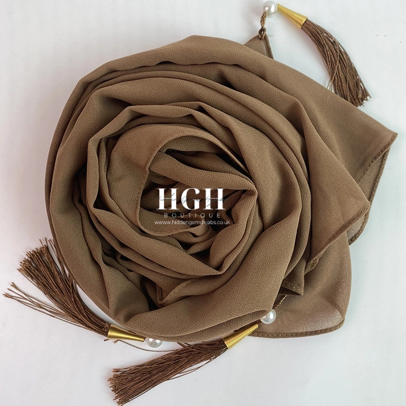 Georgette Tassle Hijabs | 5 Colours