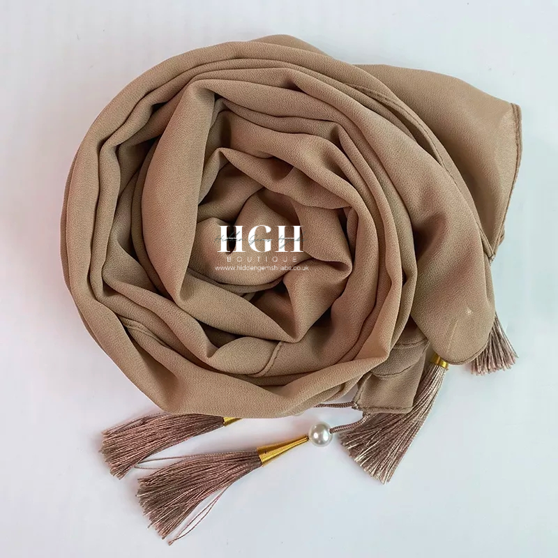 Georgette Tassle Hijabs | 5 Colours