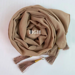 Georgette Tassle Hijabs | 5 Colours