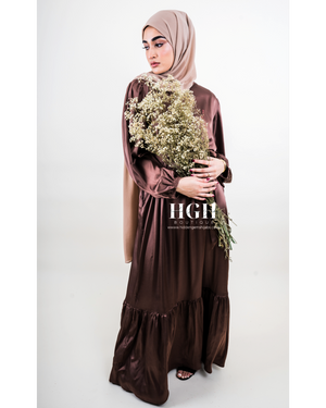 Aana Maxi Dress Chocolate Hidden Gems Hijabs