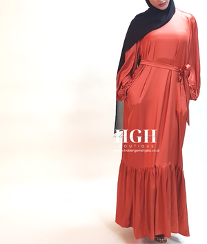 Sale | Aana Maxi Dress | Sunset Orange