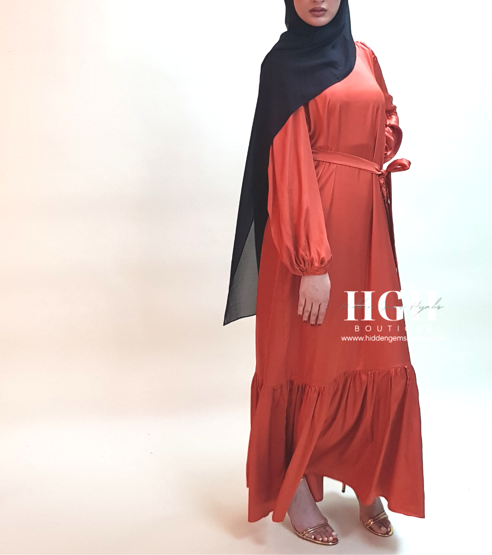 Sale | Aana Maxi Dress | Sunset Orange