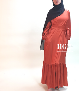 Sale | Aana Maxi Dress | Sunset Orange