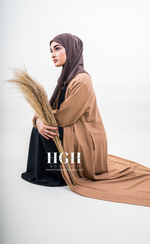 Habiba Open Abaya | Sand