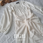 Sale | Satin wrap two piece dress | 6 Colours
