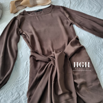 Sale | Satin wrap two piece dress | 6 Colours
