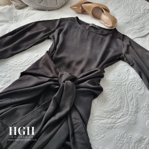 Sale | Satin wrap two piece dress | 6 Colours